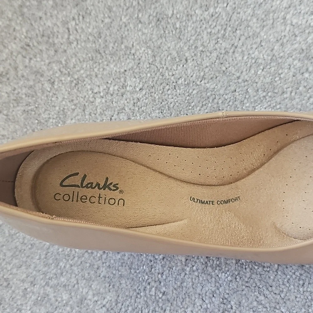 Clarks Tan Women's Heels 8.5 - Picture 2 of 4